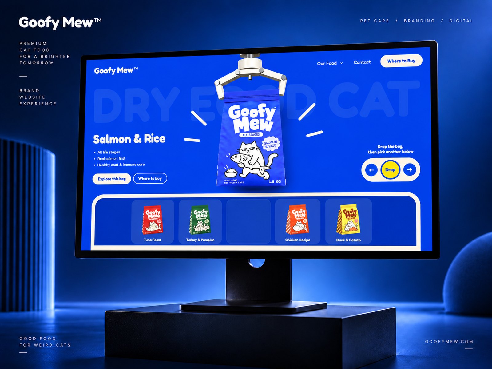 Goofy Mew™ — cat food shop page