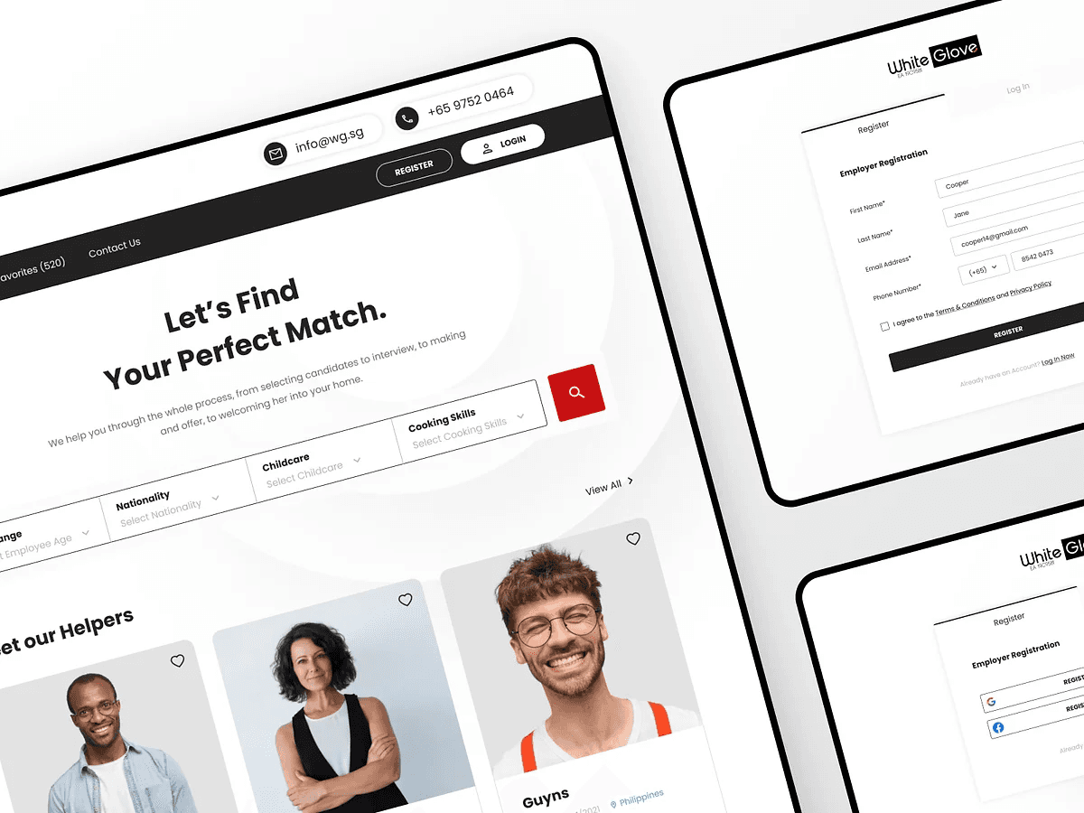 White Glove Website